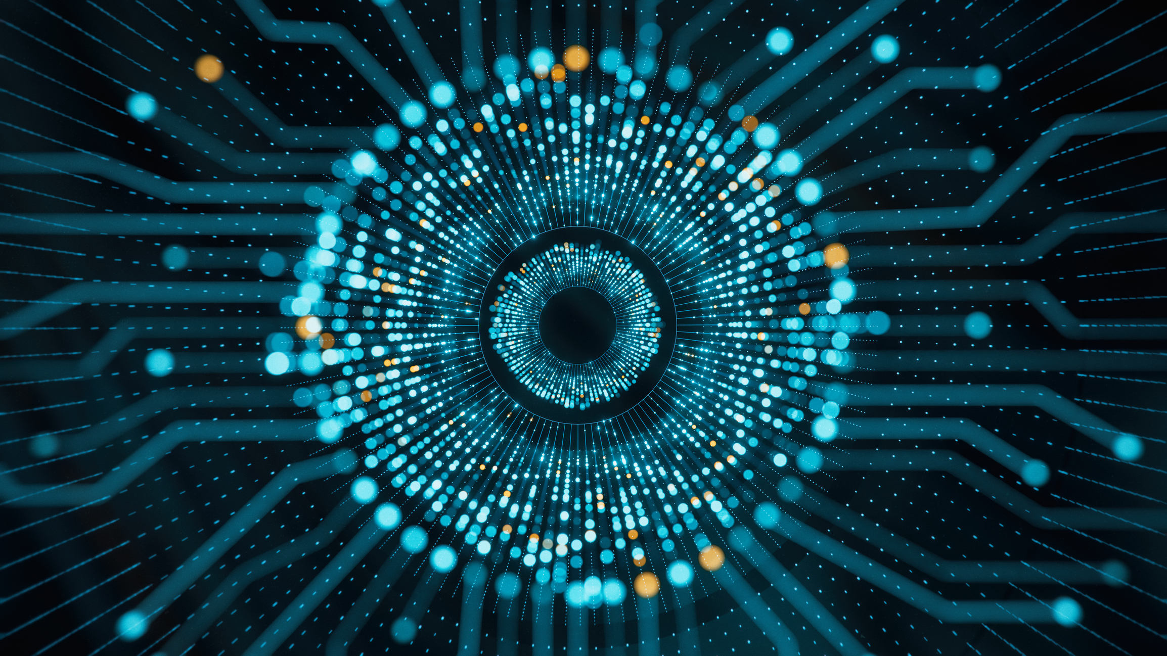 Abstract AI circuit visualization
